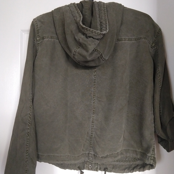 Talula Carbon Zip Hooded Jacket Military Inspired - Picture 2 of 6